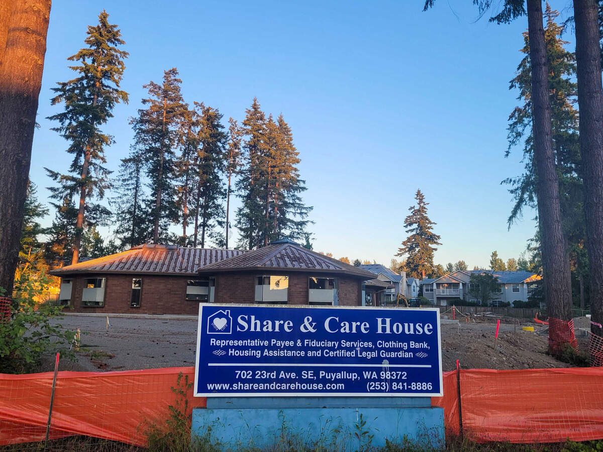 Share & Care House at 702 23rd Ave. SE. in Puyallup has three other branches – one in Tacoma, Seattle and Tigard, Oregon. The nonprofit serves between 4,000 to 6,000 clients per year.