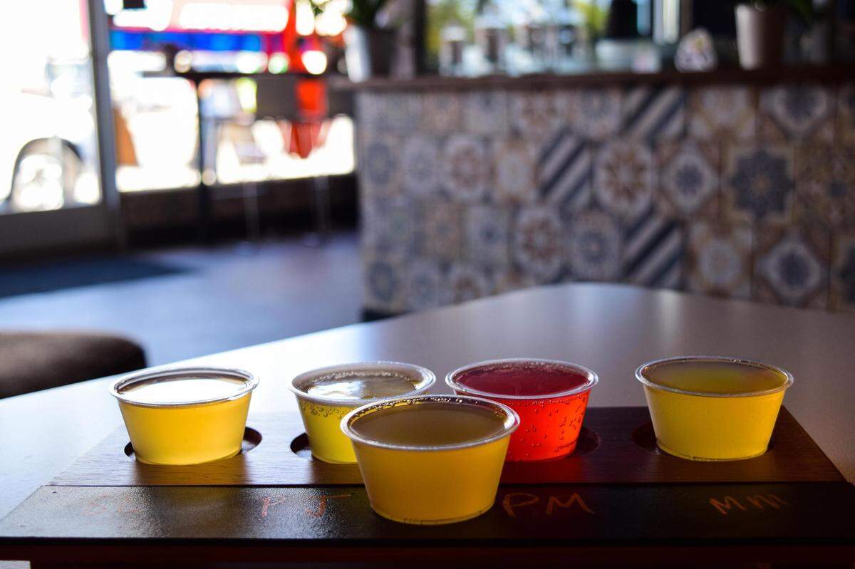 Komadre Kombucha is Tacoma’s first taproom dedicated to the fermented tea, located at 2914 6th Ave. Order a flight to find your favorite flavor.