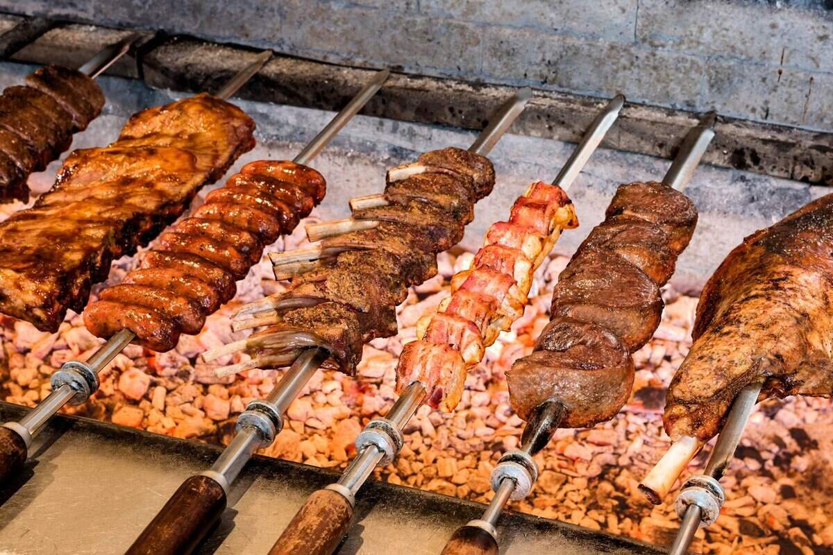 A selection of meats from Texas de Brazil.