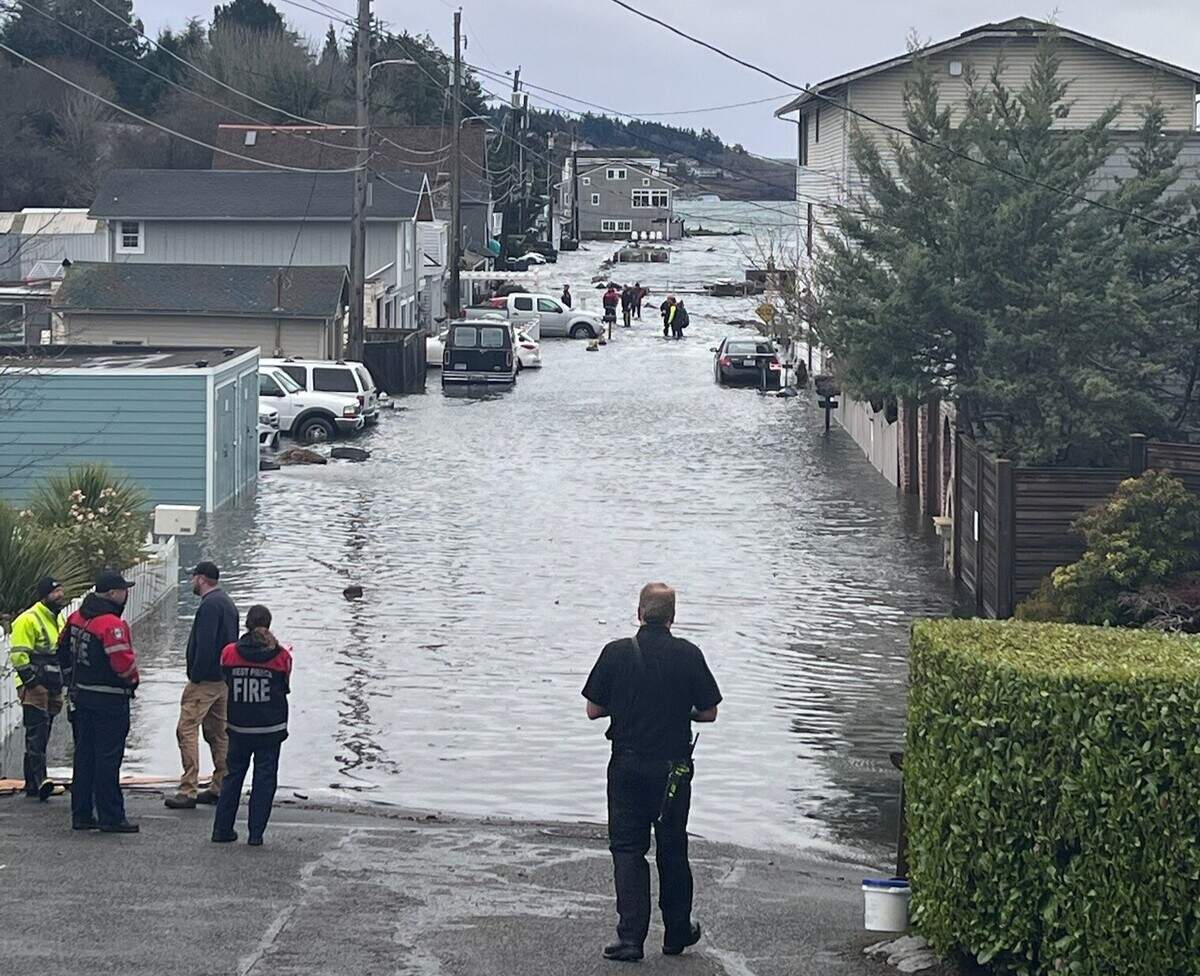 A king tide Tuesday morning on Day Island in University Place caused some flooding on a southern portion of the island, according to Pierce County Sheriff’s Department.