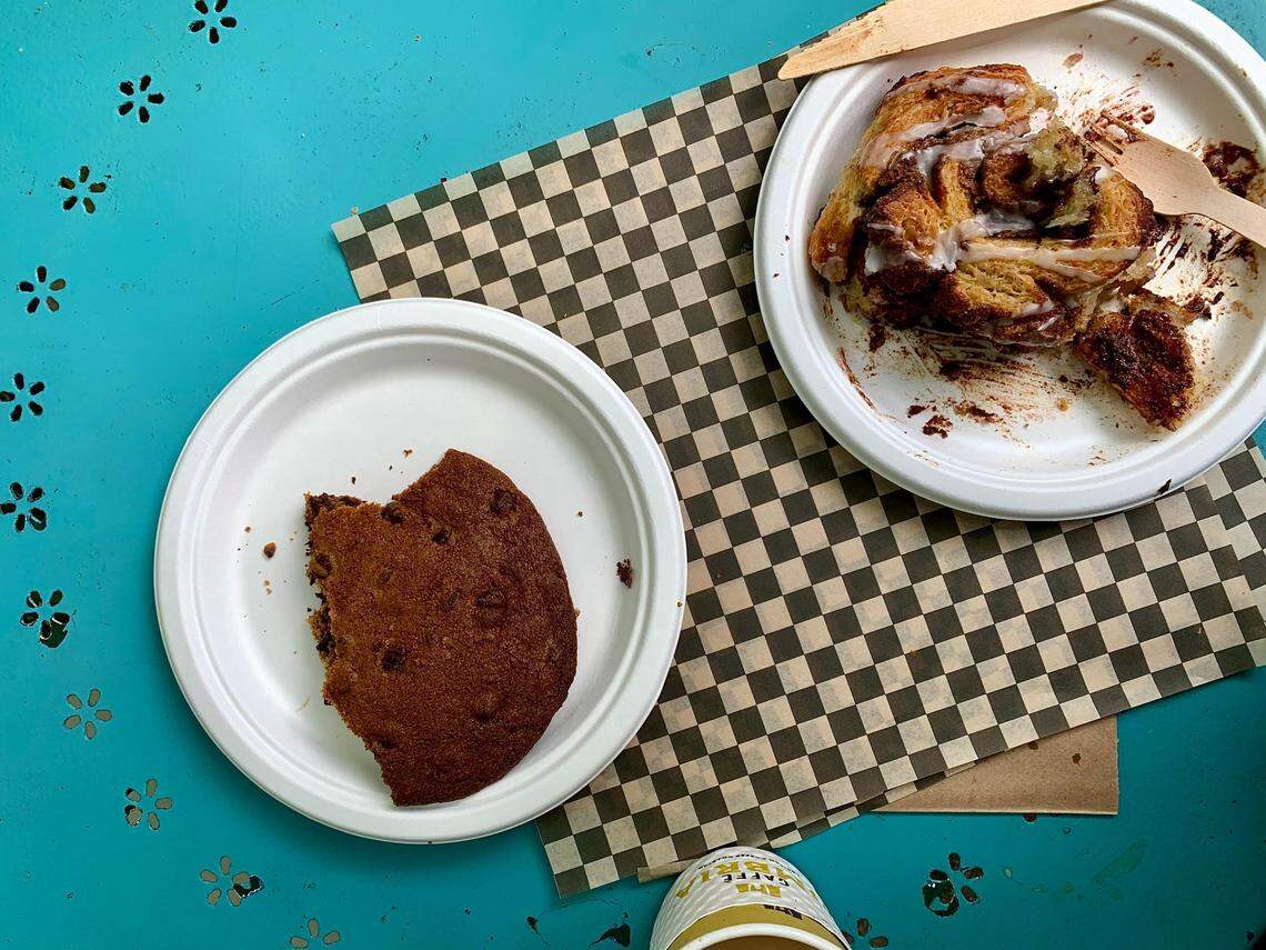 The cinnamon roll at Snapdragon Bakery in Vashon, Wash., is more of a loaf leaning toward a giant croissant with ribbons of cinnamon and just a drizzle of glaze.