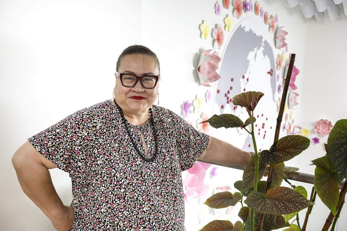 Faaluaina “Lua” Pritchard, executive director of Tacoma’s Asia Pacific Cultural Center, stands in the center’s new building on Monday, Sept. 8, 2025, in Tacoma.