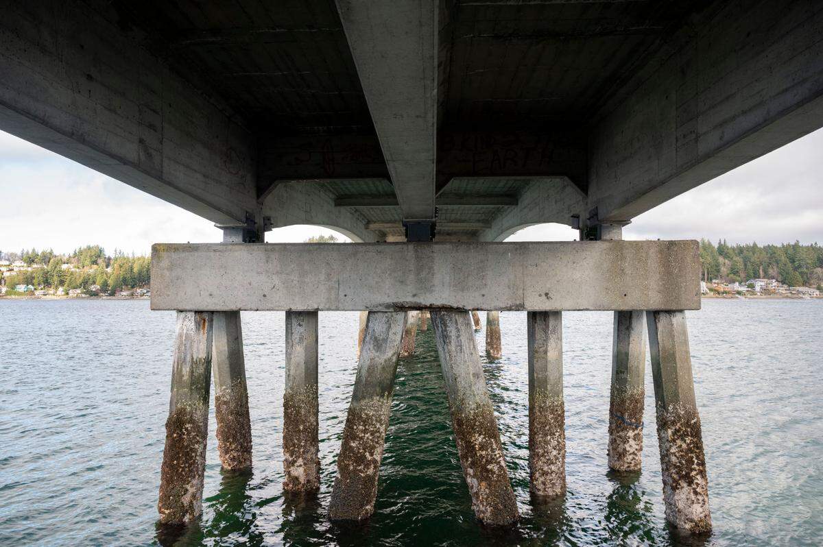 The Fox Island bridge has been given a 7.6 out of 100 rating by the federal database the National Bridge Inventory, ranking one of the most structurally deficient bridges in the state.