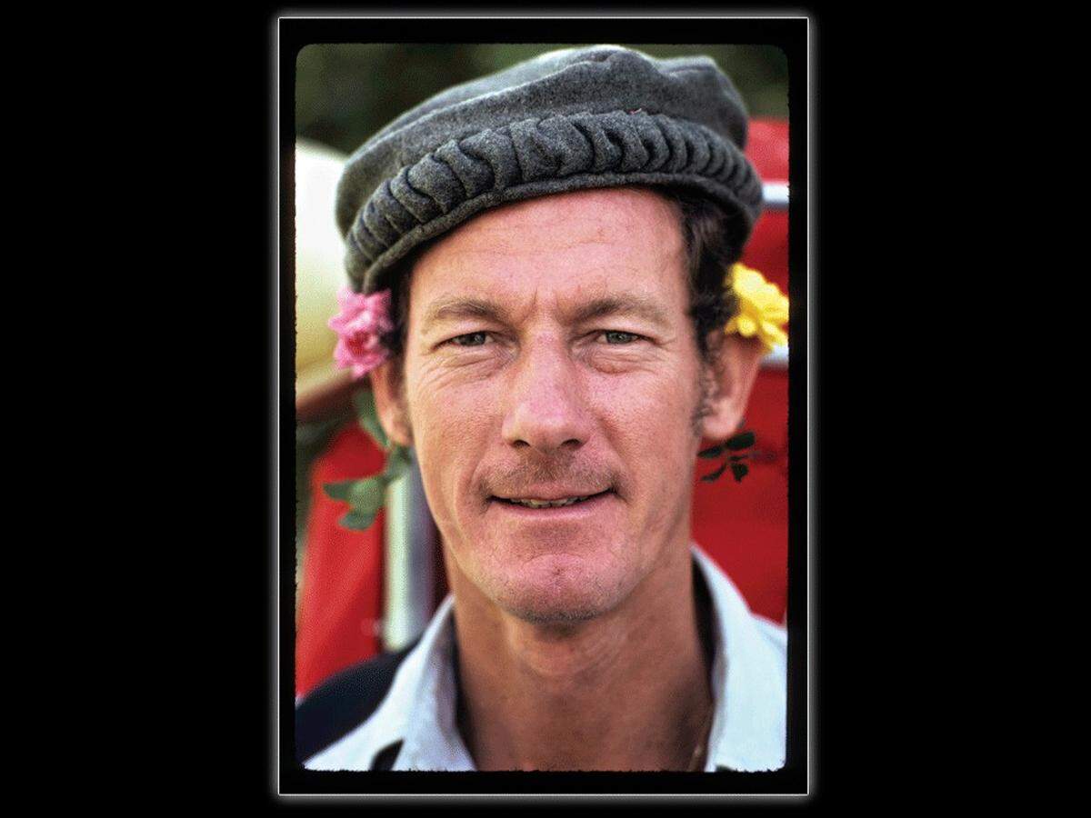 Jim Whittaker wearing a Balti hat in 1978.