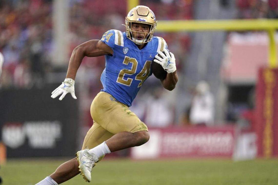 The Seahawks selected former UCLA running back Zach Charbonnet with their second of two choices in the second round of the NFL draft, 52nd overall, on April 28, 2023.