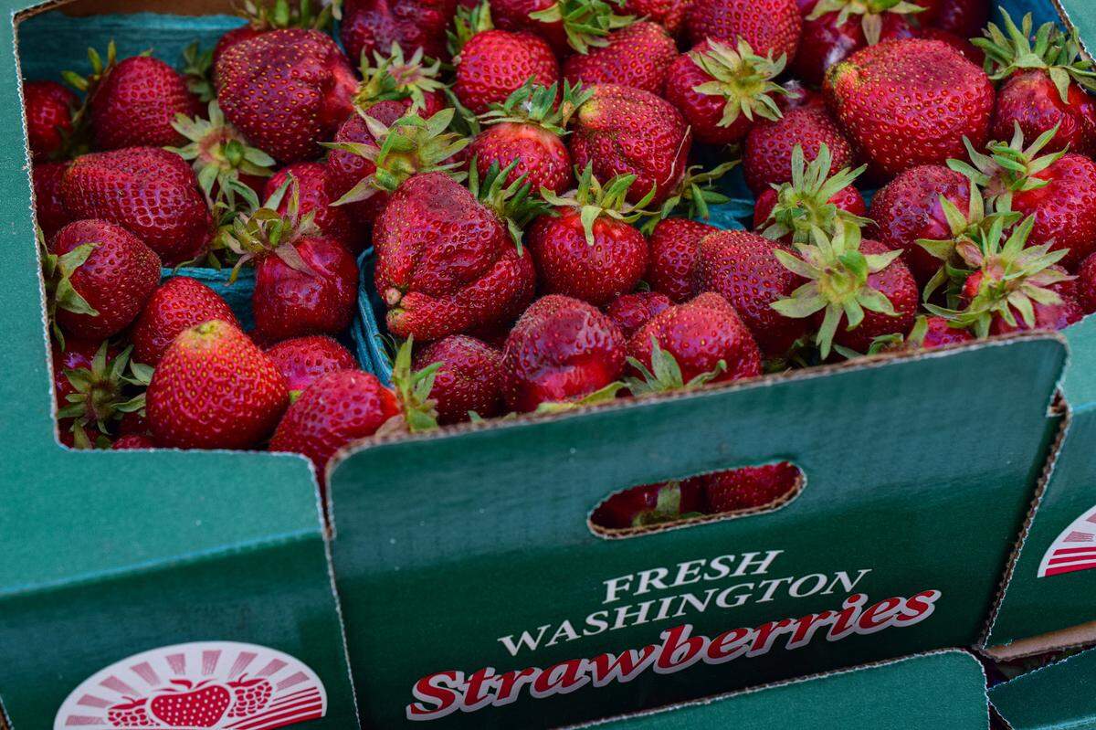 Go wild for berries (these from Spooner Farms in 2023) as they hit market stands, usually in early June.