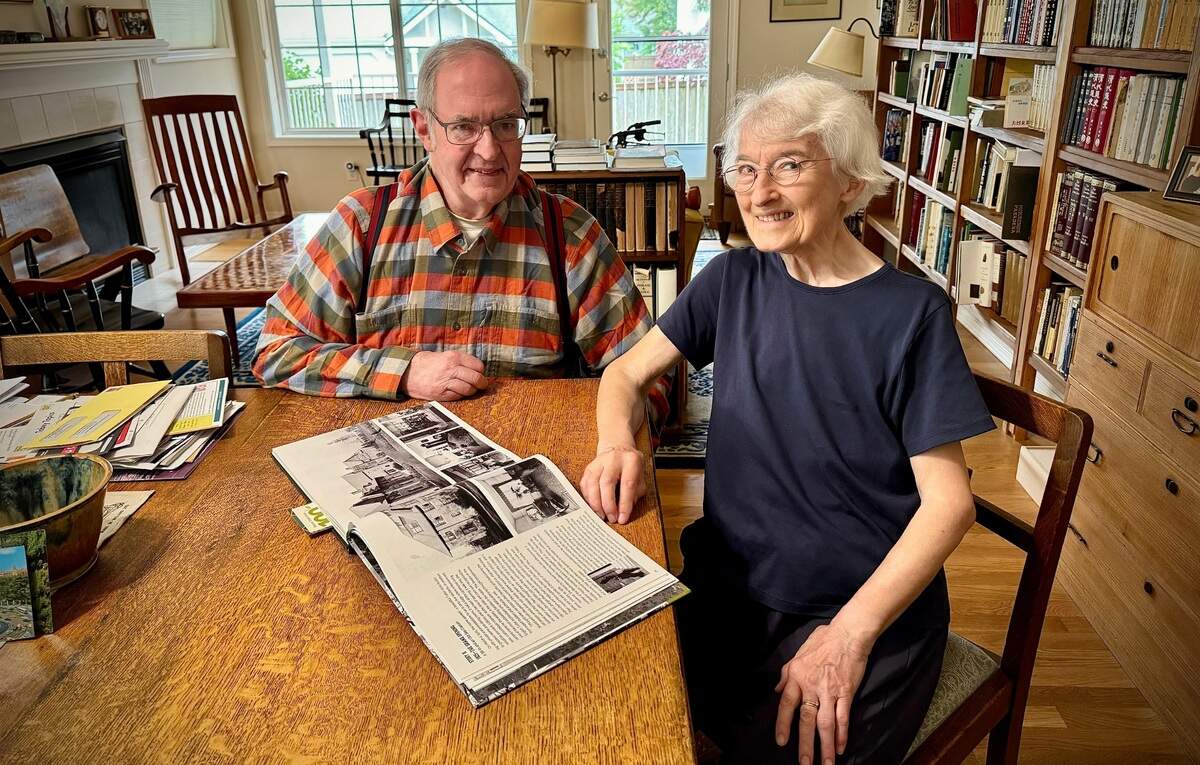 Redmond and Suzanne Barnett have been residents of a Franke Tobey Jones duplex since 2019. Redmond Barnett helped write a book on the retirement community’s history.