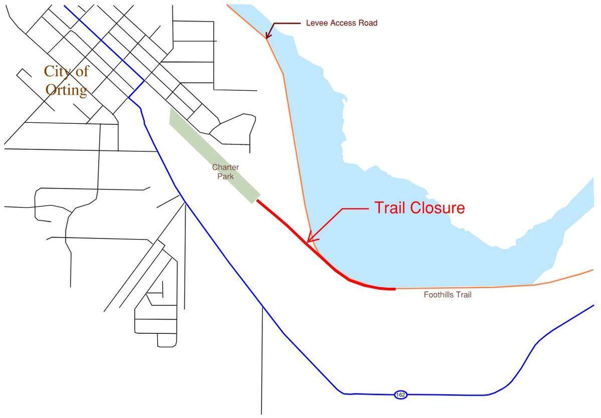 Over half a mile of the Foothills Trail southeast of the city will be closed for four days in August.