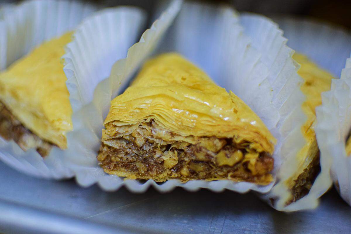 St. Nicholas Greek Orthodox Church hosts the annual Tacoma Greek Festival fundraiser every October. Volunteers spend months preparing thousands of baked goods, including nearly 20,000 pieces of baklava.