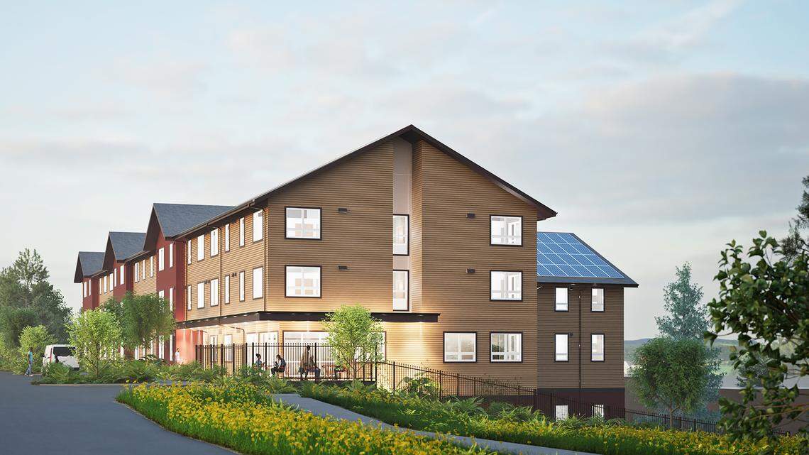 A rendering of the new Hope Heights senior housing planned for 1951 S. Yakima Ave. in Tacoma.