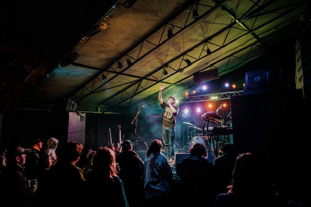 Matthew Keller, known as “K. Williams,” performed for his first large crowd, March 17 at the Austin, Texas, South by Southwest festival.