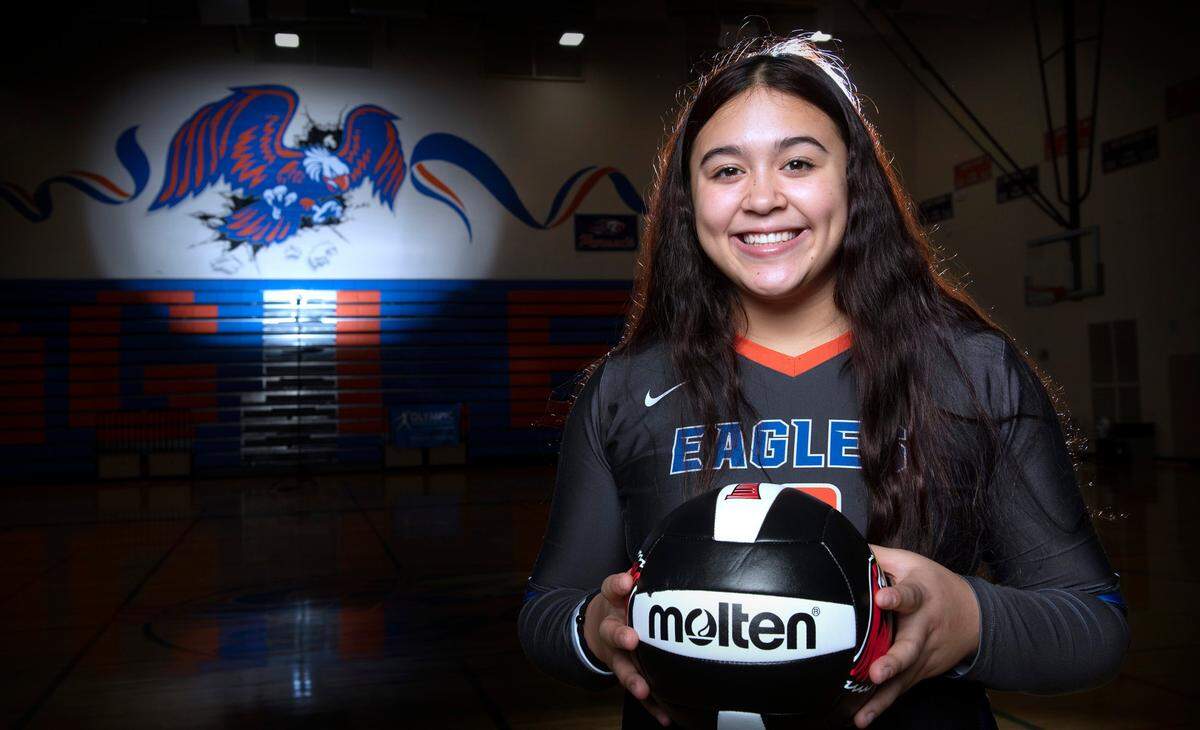 Graham-Kapwosin senior outside hitter Hailey Brockway is The News Tribune’s 2021 All-Area Volleyball Player of the Year. She is shown at Graham-Kapowsin High School in Graham, Washington, on Wednesday, Dec. 8, 2021.