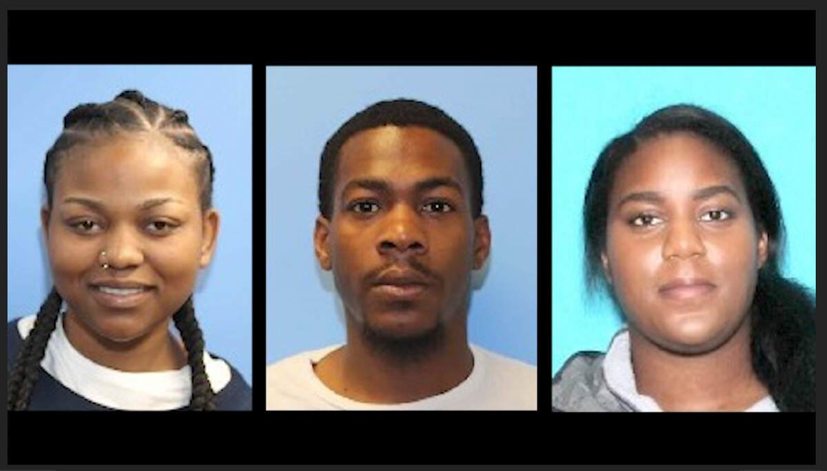 Three people accused of assaulting a woman inside her Pierce County apartment, forcing her to jump from a balcony, have been sentenced in Pierce County Superior Court. From left: Z’jamayla Monae Steele, Omari Jerome Steele and Emmanuella “Ella” Heloria Charles.
