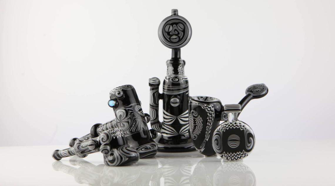 A glass pipe made by Joe Tsoulfas.