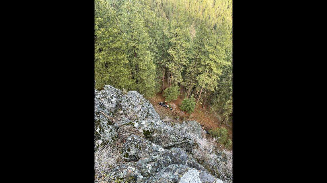 A 41-year-old man suffered serious injuries after plunging 150 feet off a cliff near La Grande, Oregon rescuers say.