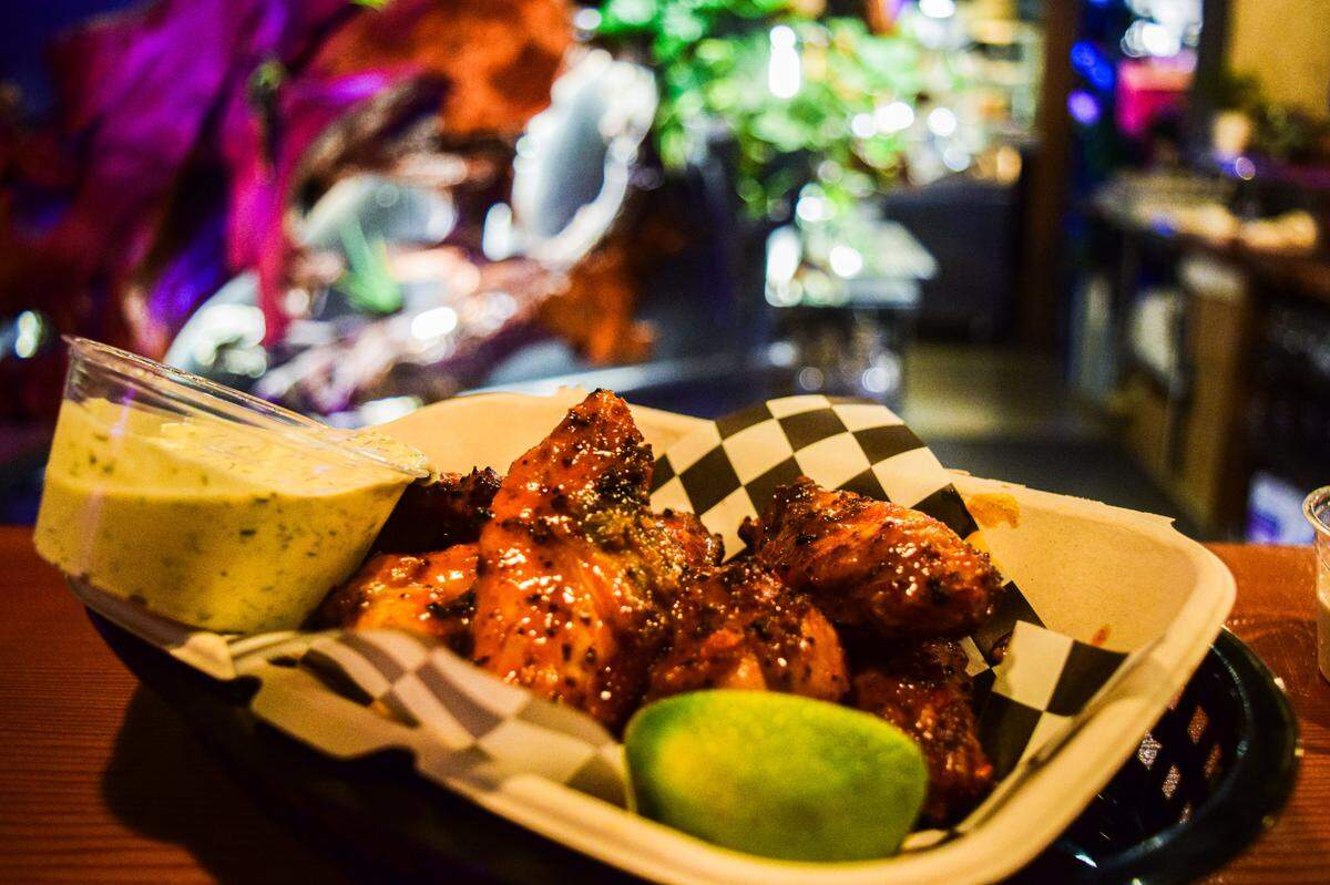 Almost everything on the menu, including most of the tap list, at Cider & Cedar is gluten-free. These air-fried bar snacks include aked wings in no-joke sauces, spicy housemade queso and hot-honey Brussels sprouts.