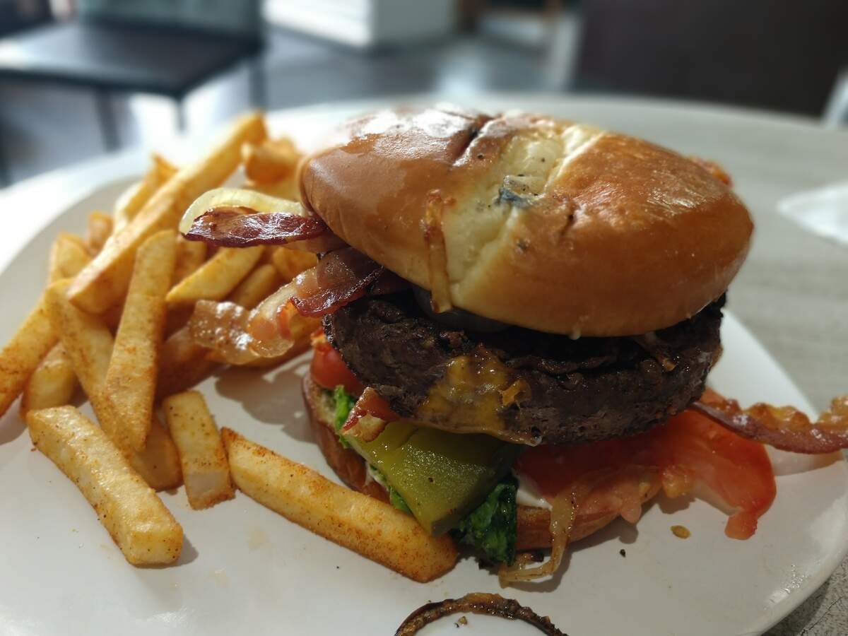 The Bacon Bacon Mama Burger from Collard Greens & Other Things in Tacoma.