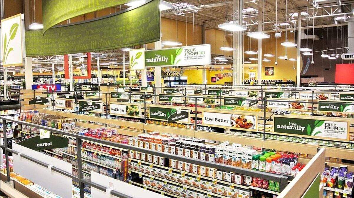 An image from idX’s online portfolio shows the company’s work launching Kroger grocer’s “Live Naturally” section in its stores. Its idX West Seattle operation is moving manufacturing from Puyallup to its Los Angeles facility.