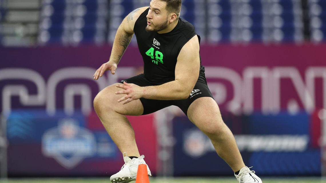 G Beau Stephens Seahawks traded into 5th round to draft: ‘One who loves to hit’