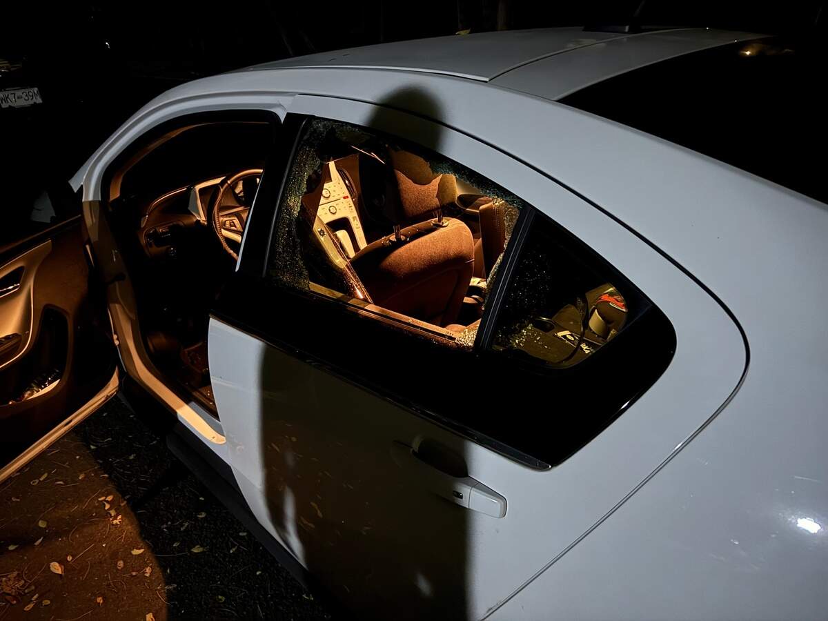 Sean Cooper returned to find his car window shattered after attending the KORN concert on Oct. 10, 2024. It was his first visit to Tacoma, he said.