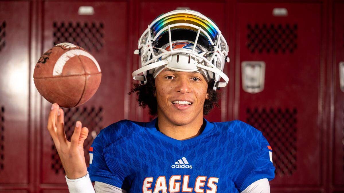 Graham-Kapowsin’s Joshua Wood photographed at Mount Tahoma High School on Monday, Dec. 20, 2021.