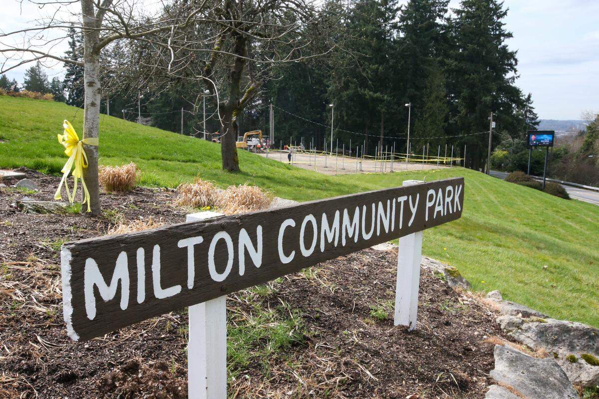 The sports court on Milton Community Park will have a new tennis court, two pickleball courts, a full-length basketball court and removable field hockey nets.