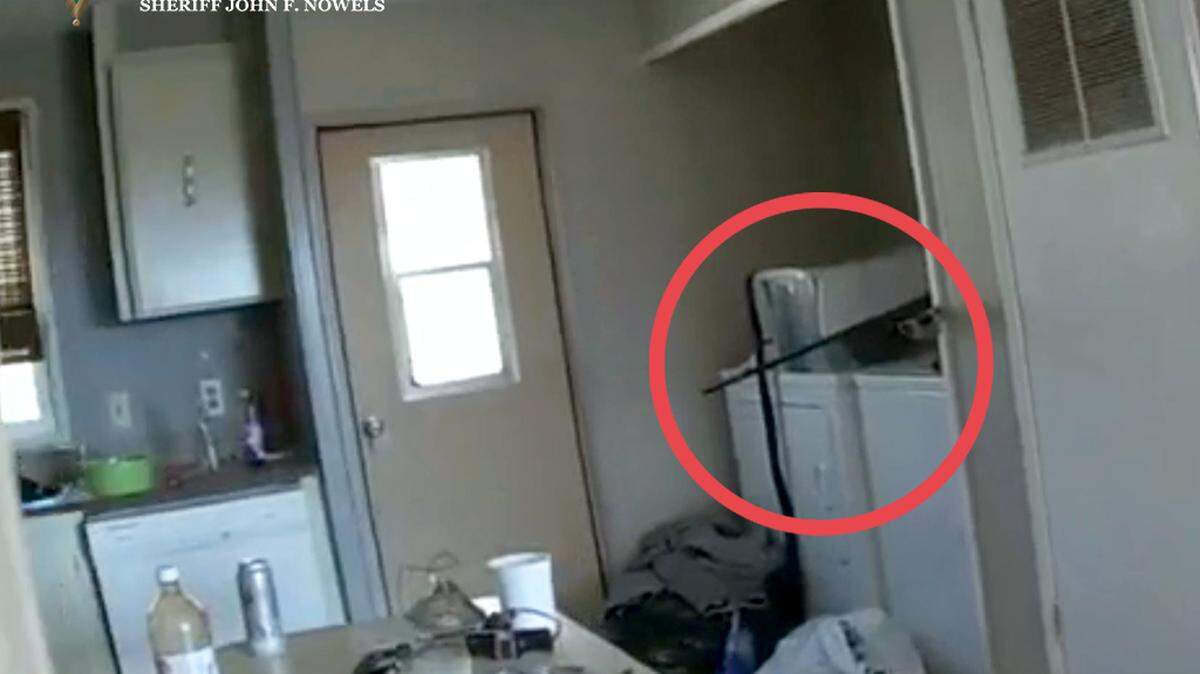 Deputies found booby traps in a man’s home in Chattaroy, Washington, after getting a search warrant to look for stolen items. A gun was found facing a door.