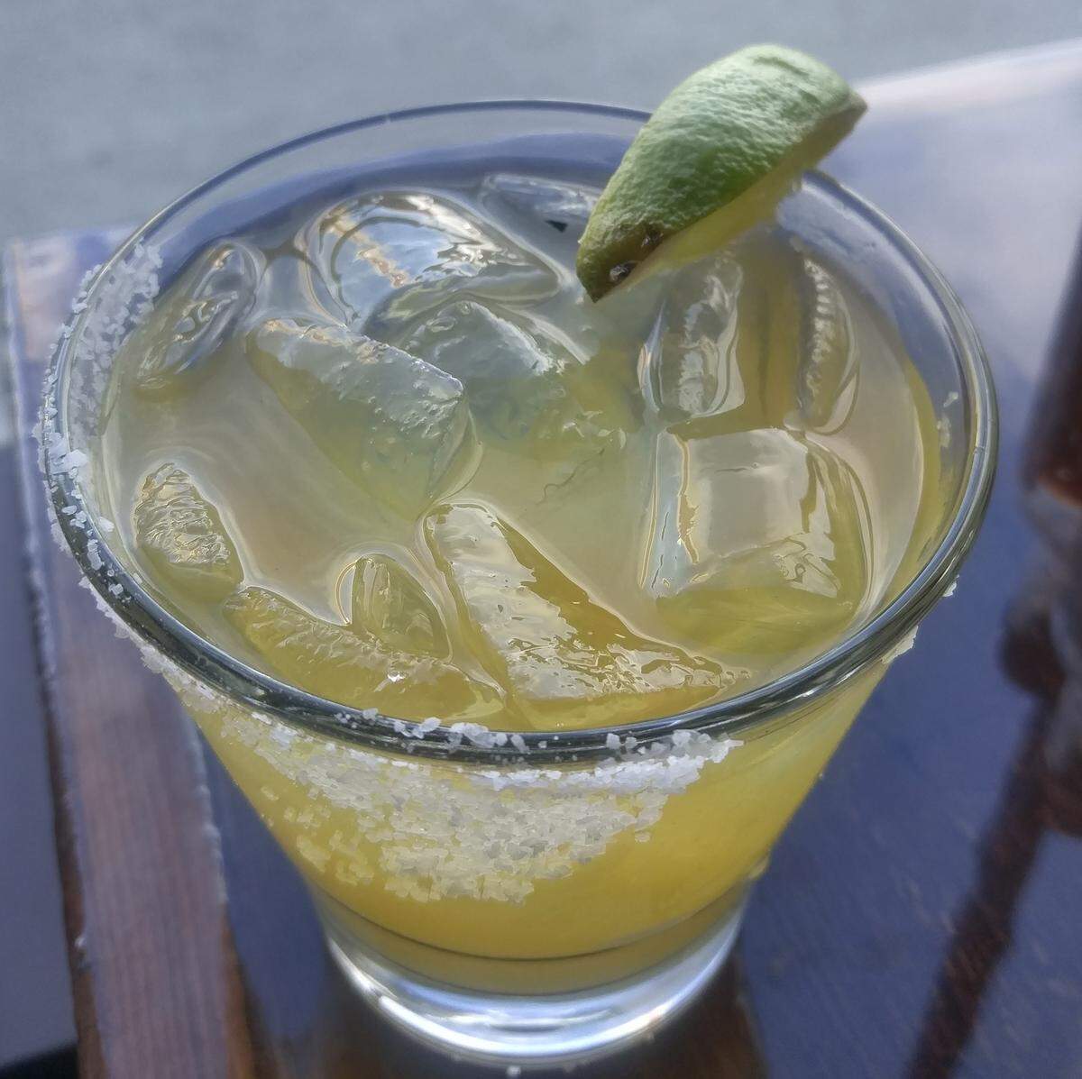 A roasted pineapple margarita from Red Star Taco Bar Tacoma.