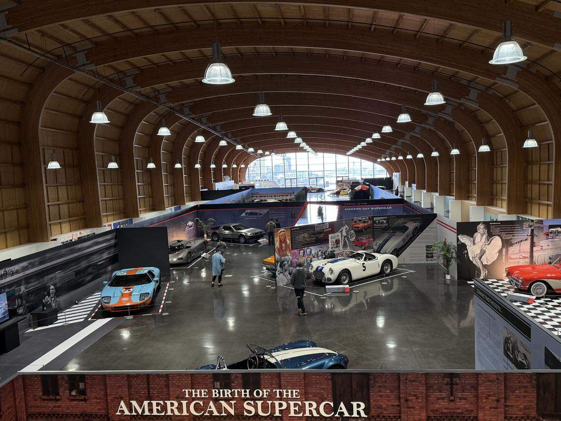 A view of the main floor of LeMay from the mezzanine. A ticket to the museum is not required to visit the cafe.