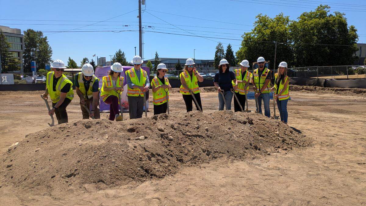 Various officials with MultiCare and Mary Bridge Children’s Hospital and Health Network on Tuesday celebrated the groundbreaking of the new Mary Bridge Children’s Therapy Services – Tacoma, set to open in fall 2026.