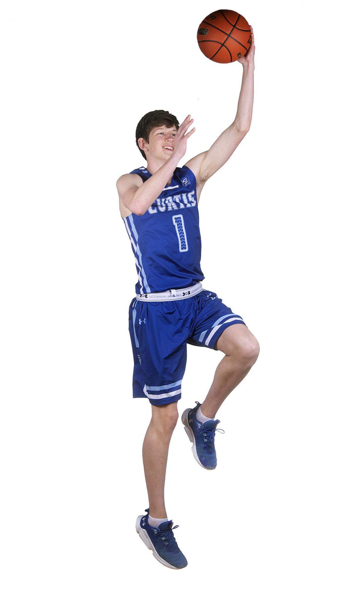 Curtis senior Tyce Paulsen is one of six players named to The News Tribune’s All Area Boys Basketball Team. He is photographed at Curtis High School in University Place, Washington, on Wednesday, March 15, 2023.