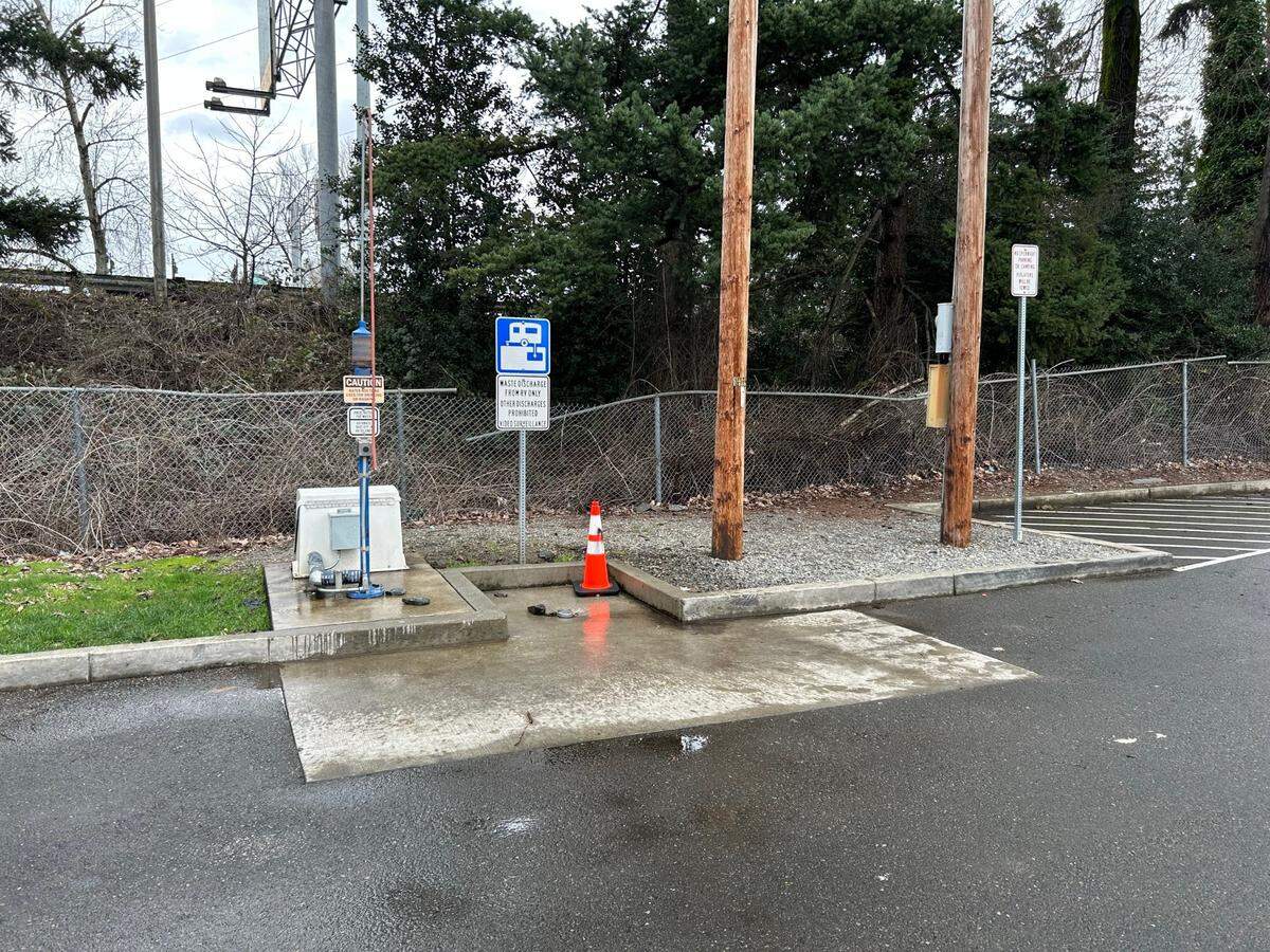 The city of Sumner’s RV dump station at 13114 63rd St. E. was originally installed in 2015 for local RV owners to dispose of wastewater. It is in a residential area next to the city’s sewage treatment plant.