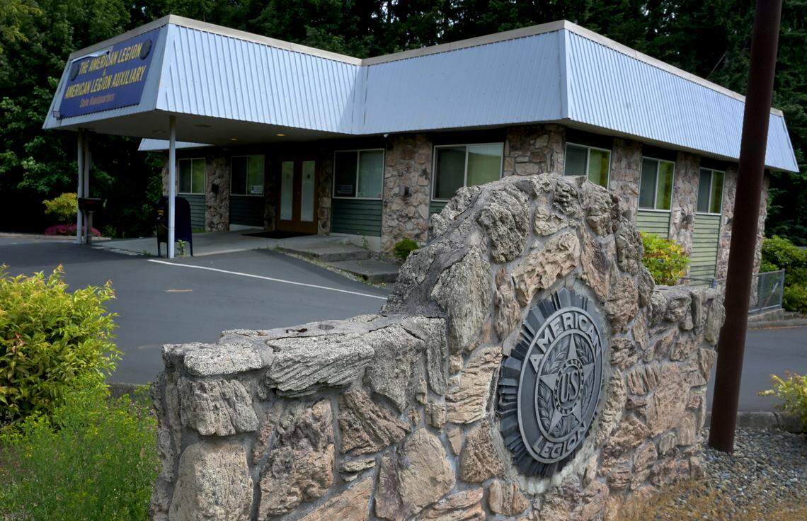 Photo of the American Legion Department of Washington building at 3600 Ruddell Road SE in Lacey. Photo taken June 16, 2023.