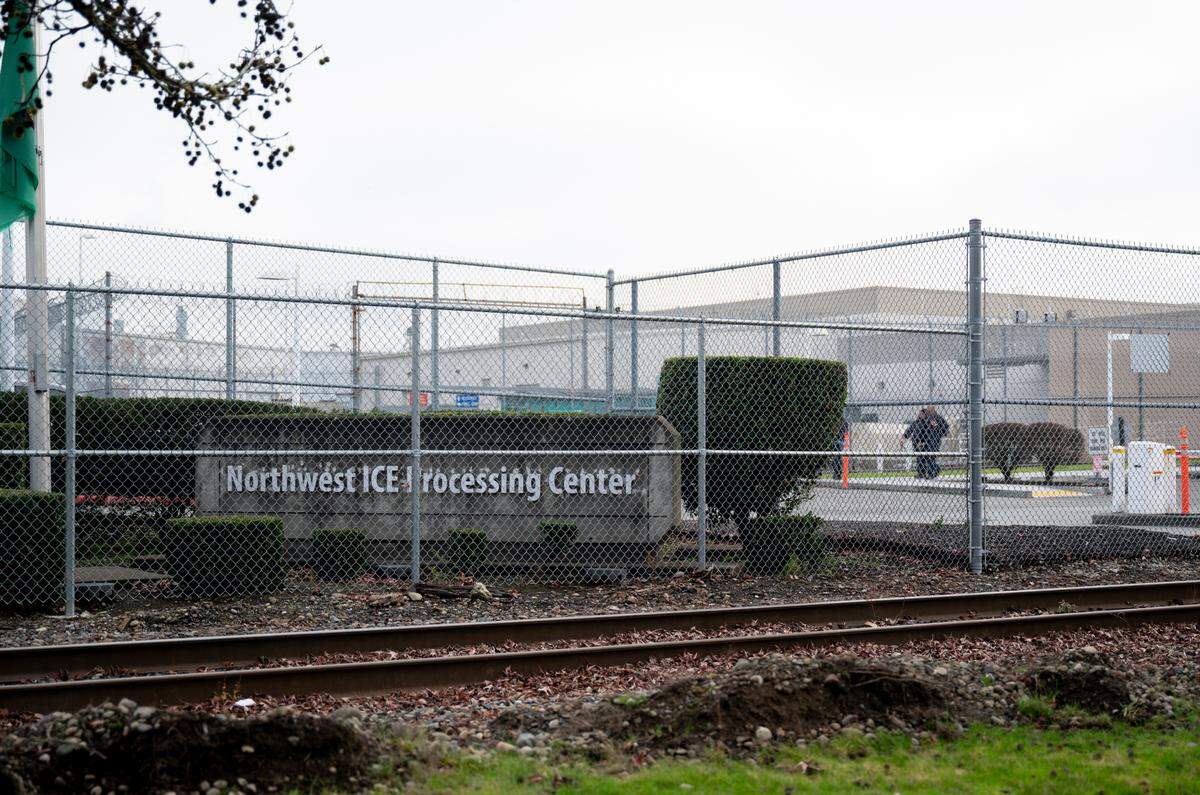 Northwest ICE Processing Center holds and processes detainees, on Thursday, Jan. 9, 2025, in Tacoma, Wash.