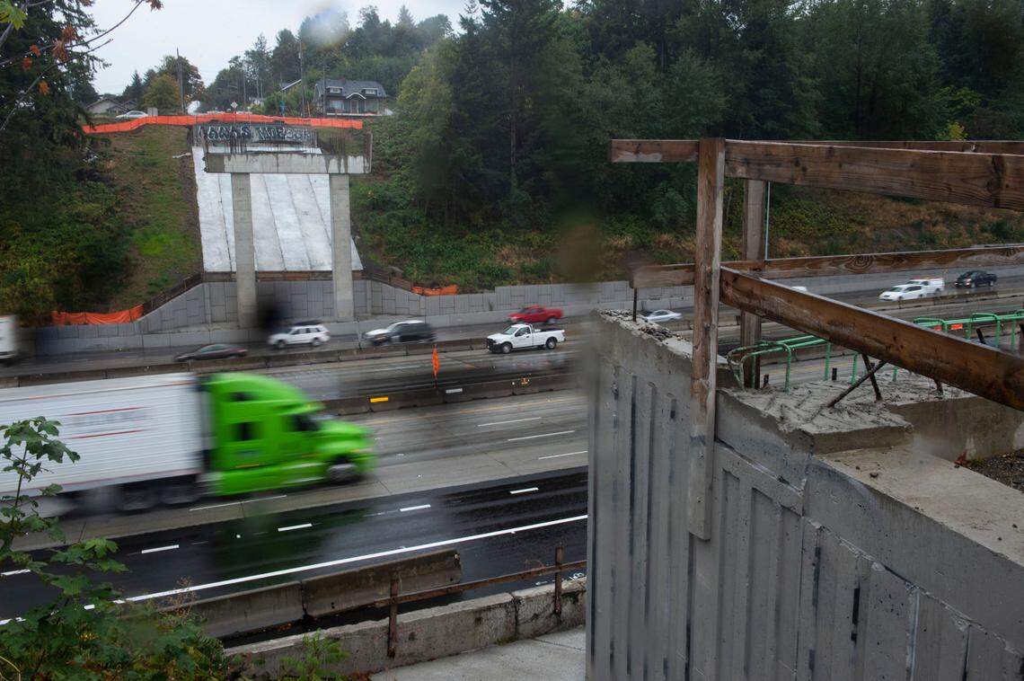 Tacoma’s East L Street overpass over Interstate 5 was demolished in 2019 as part of the Washington state Department of Transportation’s HOV project. A new one will eventually be rebuilt.