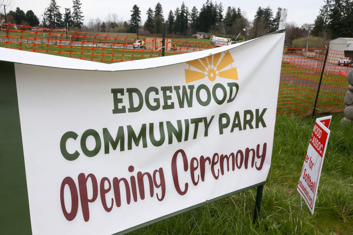 The city of Edgewood will have an opening ceremony for the Edgewood Community Park on Saturday, March 26 at 10 a.m.