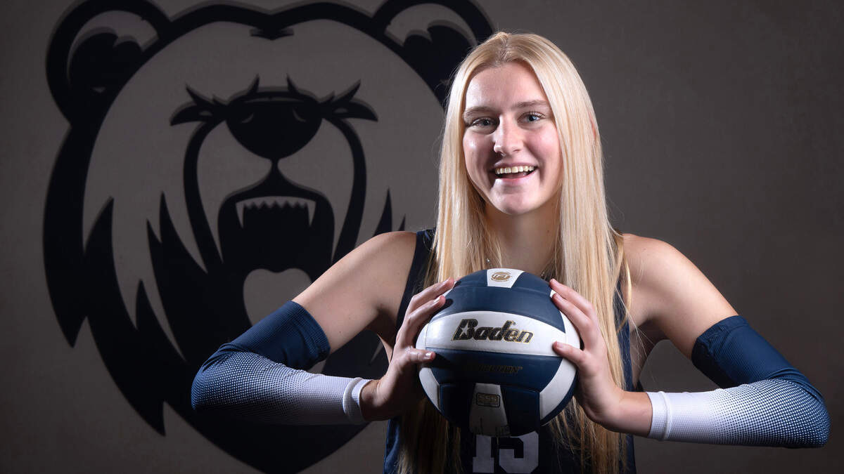 Olympia senior outside hitter Hannah Byers is The News Tribune’s All-Area Volleyball Player of the Year. She is shown at Olympia High School in Olympia, Washington, on Wednesday, Dec. 13, 2023.