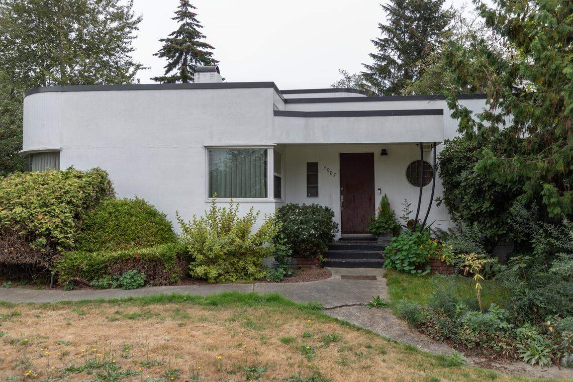 Bert Smyser’s House of Tomorrow, formerly located at 4907 66th Avenue East, near Puyallup. Pierce County purchased the property in November 2023 and demolished the home last week to prevent future flood-related insurance claims.