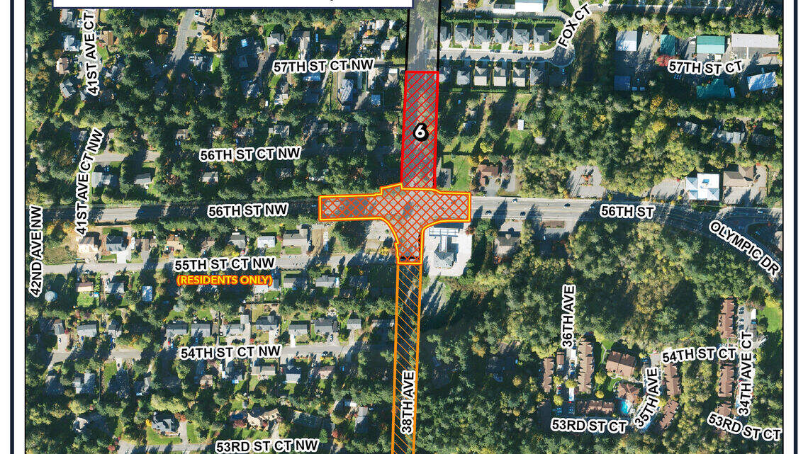 Busy Gig Harbor intersection to close all weekend. Get ready for detours