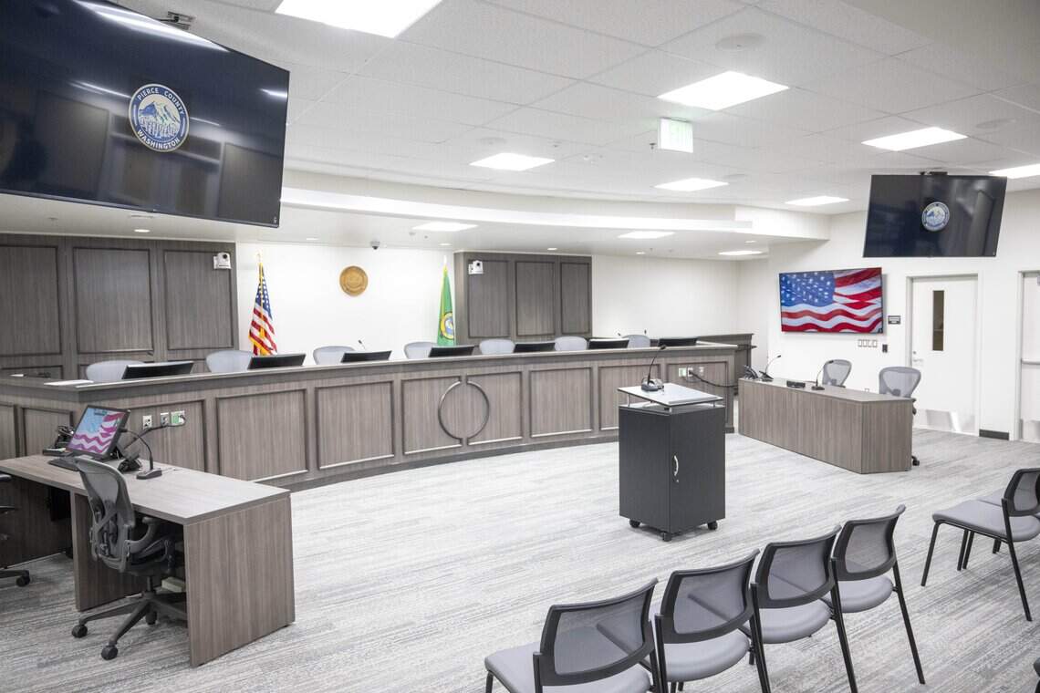 Take a look inside the new Pierce County council chambers | Tacoma News ...