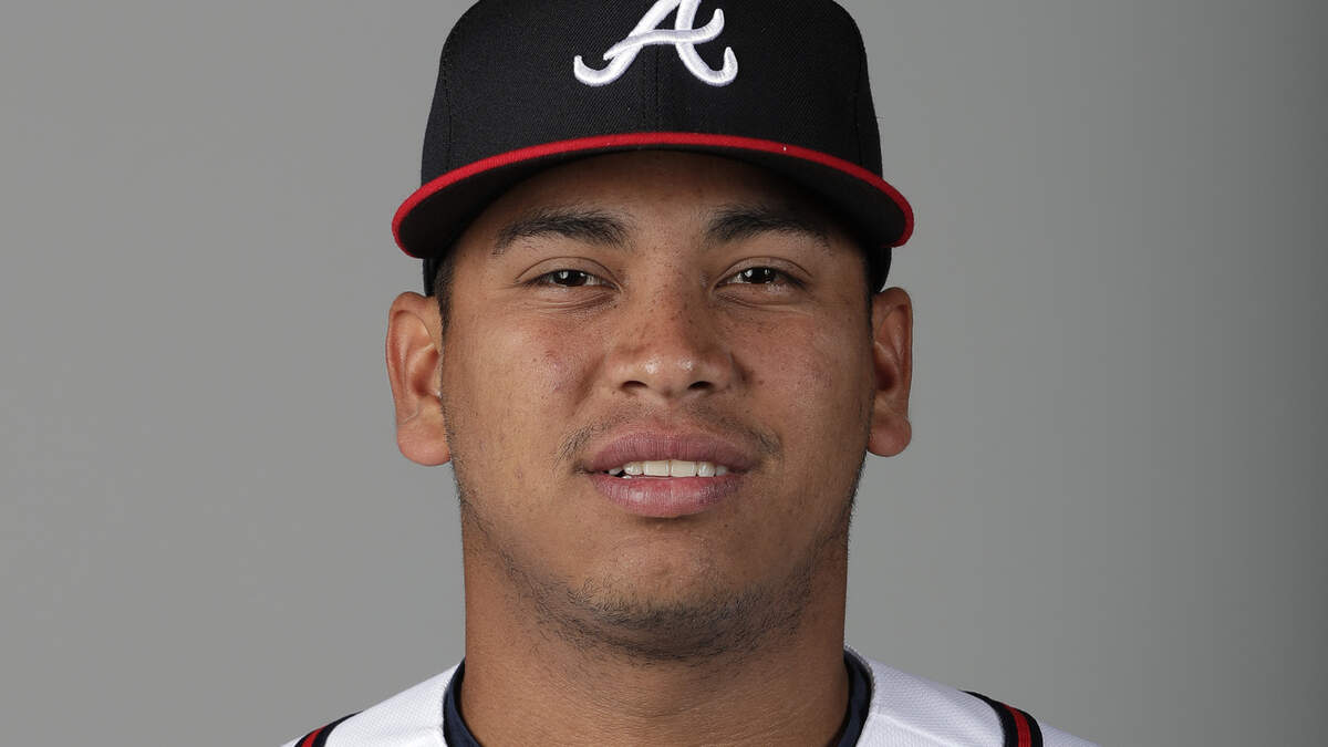 This is a 2018 photo of Ricardo Sanchez of the Atlanta Braves baseball team.  This image reflects the Atlanta Braves active roster as of Feb. 22, 2018 when this image was taken.  (AP Photo/John Raoux)