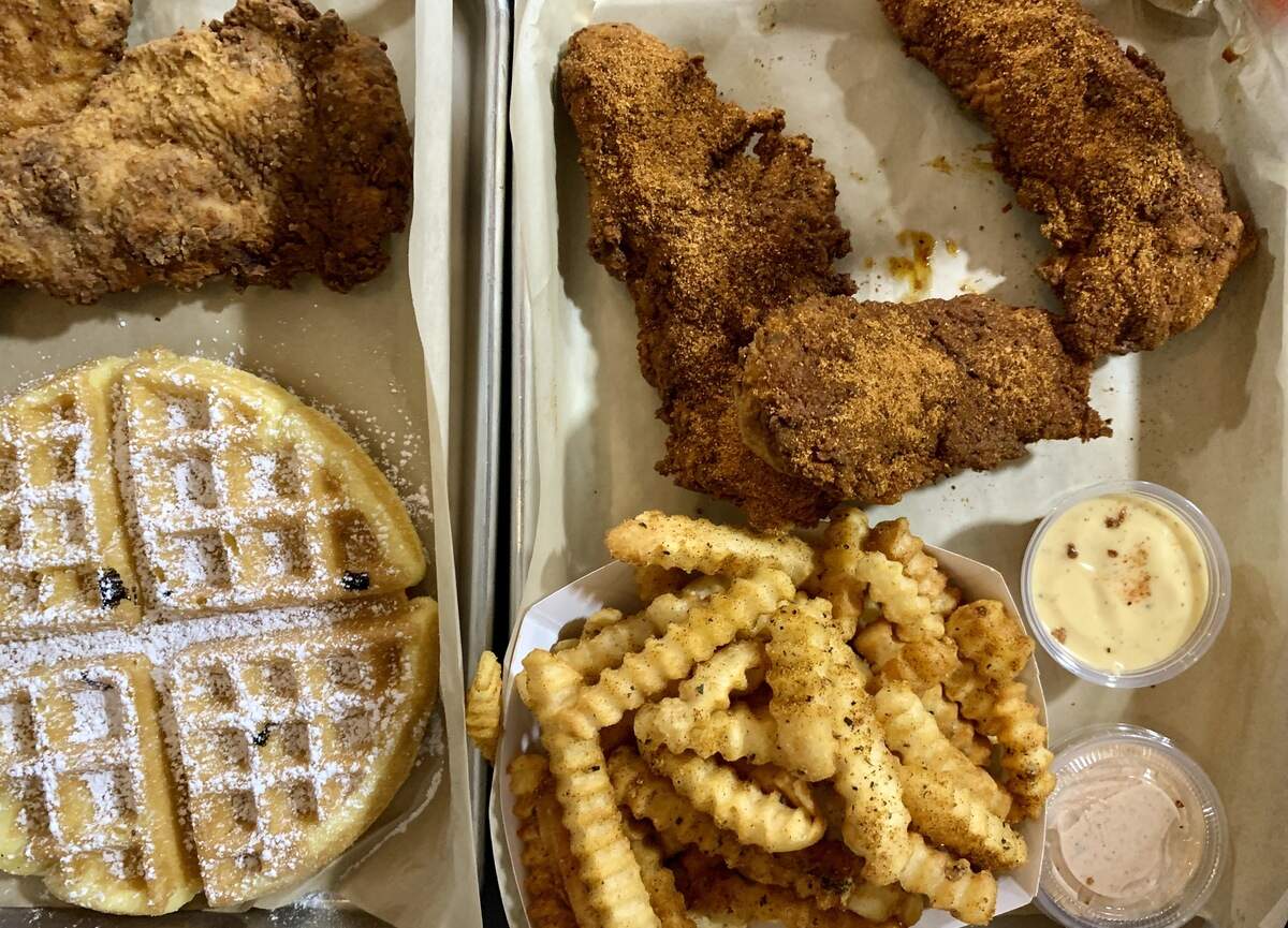 Buddy's Chicken & Waffles in Tacoma is known for chicken tenders dredged, breaded and fried to order and waffles in fun flavors. The first restaurant at 3709 S. G St. in the Lincoln District and the food truck will continue as the owner adds a second brick-and-mortar in 2026.