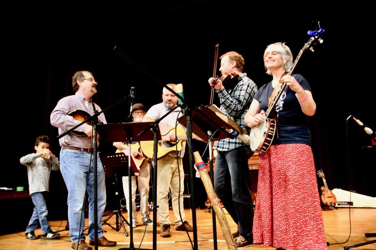 The Bluegrass Minstrels provided rollicking tunes to an overflow crowd of attendees at the Key Peninsula Civic Center’s annual Livable Community Fair this month.