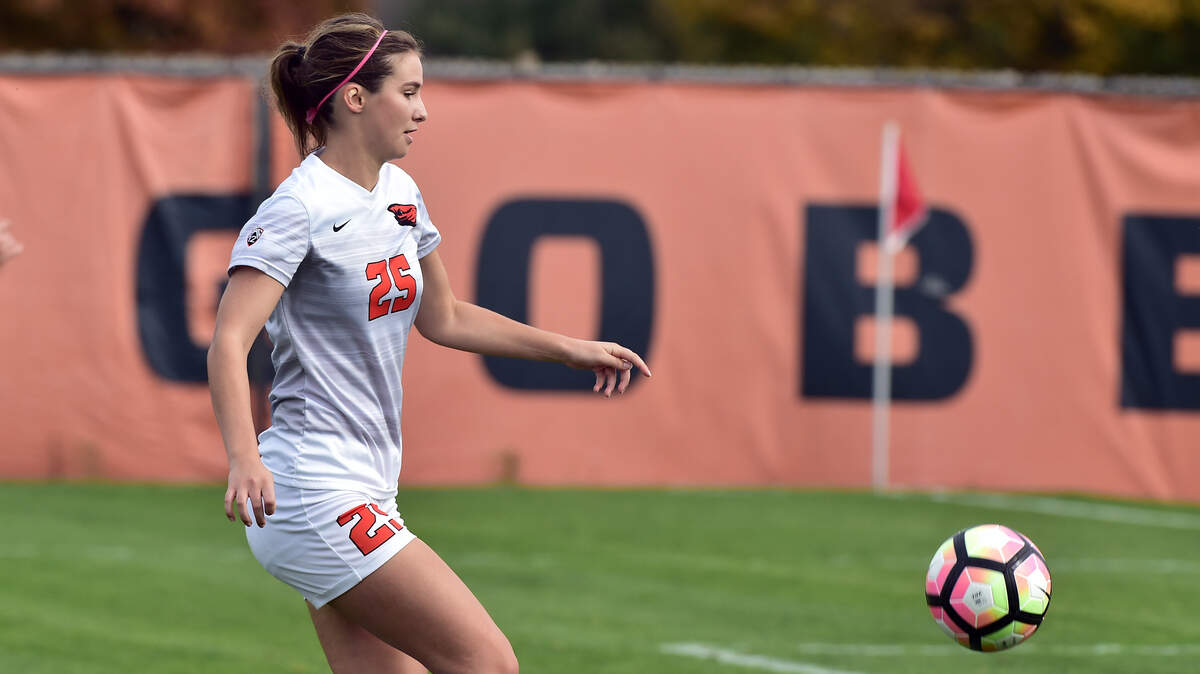 Gig Harbor High School grad Emery Wallerich has played all over the field for the Oregon State Beavers in her college career.