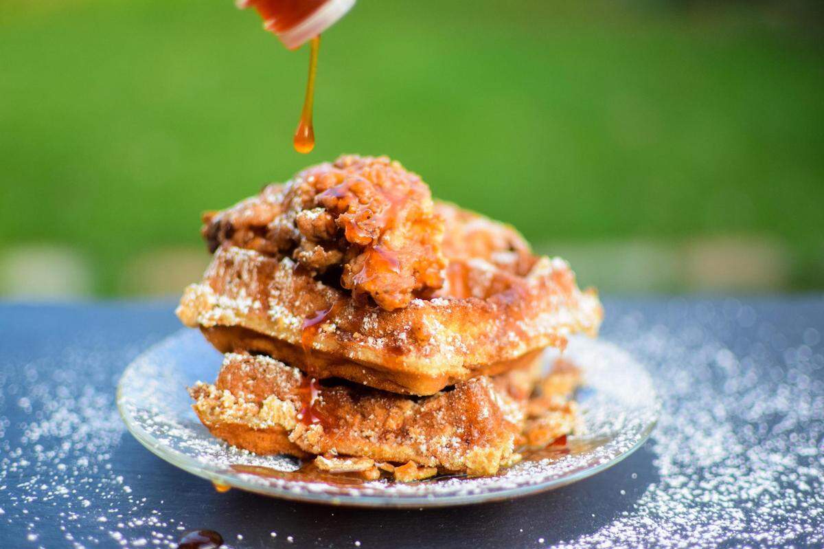 It’s breakfast all day with Buddy Brown, who will open Buddy’s Chicken and Waffles in downtown Tacoma in 2022. You can try his creations, such as the Cinnamon Toast Crunch waffle with fried tenders and hot honey, pick-up only from Whimsy Kitchen in South Tacoma.