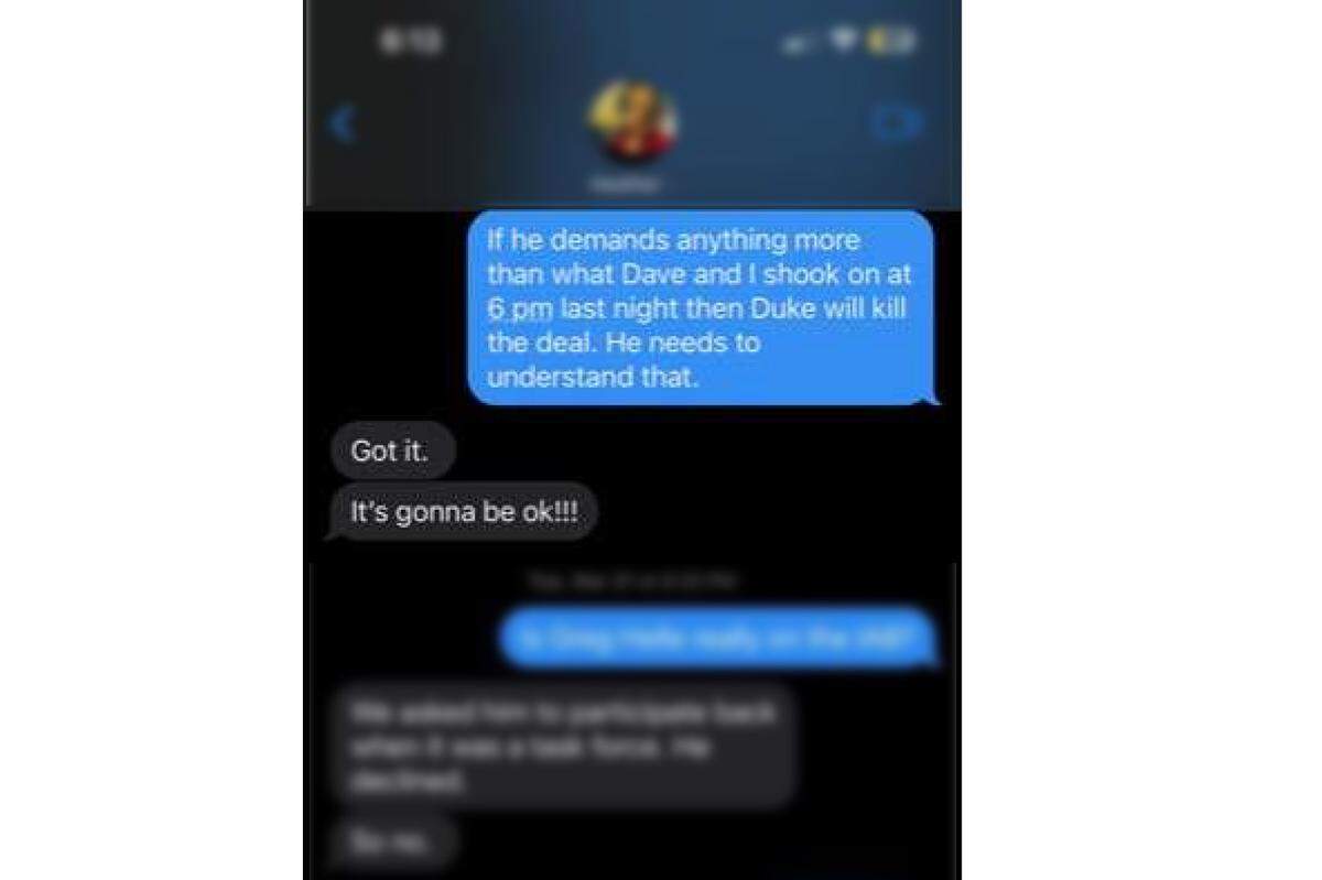 In a text message to Pierce County Human Services director Heather Moss on March 21, the day of key project votes in front of the council, Chairman Ryan Mello warned that the Pierce County Village would fail to pass if Tacoma Rescue Mission executive director Duke Paulson tried to increase the project’s scale.