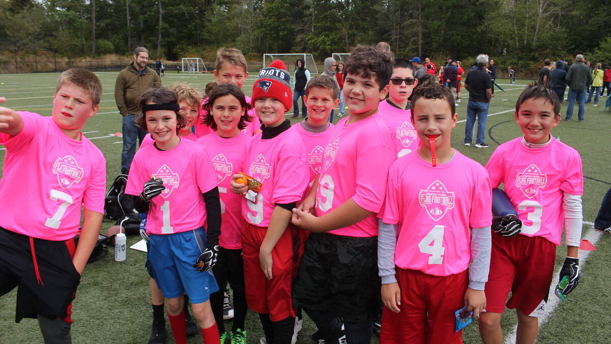 The kids in PenMet Parks’ youth flag football program were all smiles during the jamboree on Saturday, Sept. 22. The program has seen rapid growth since it began eight years ago.