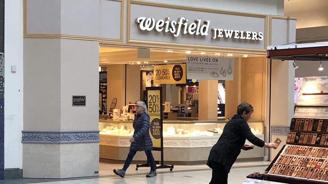 The Weisfield Jewelers in The Tacoma Mall, shown here, is closing, as is the South Hill Mall location.