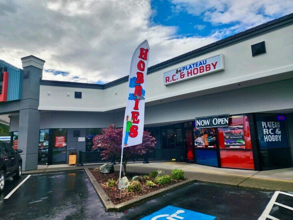 Plateau R.C. & Hobby at 21107 state Route 410 in Bonney Lake is open from 10 a.m. to 7 p.m. Monday through Saturday and 11 a.m. to 6 p.m. Sunday.