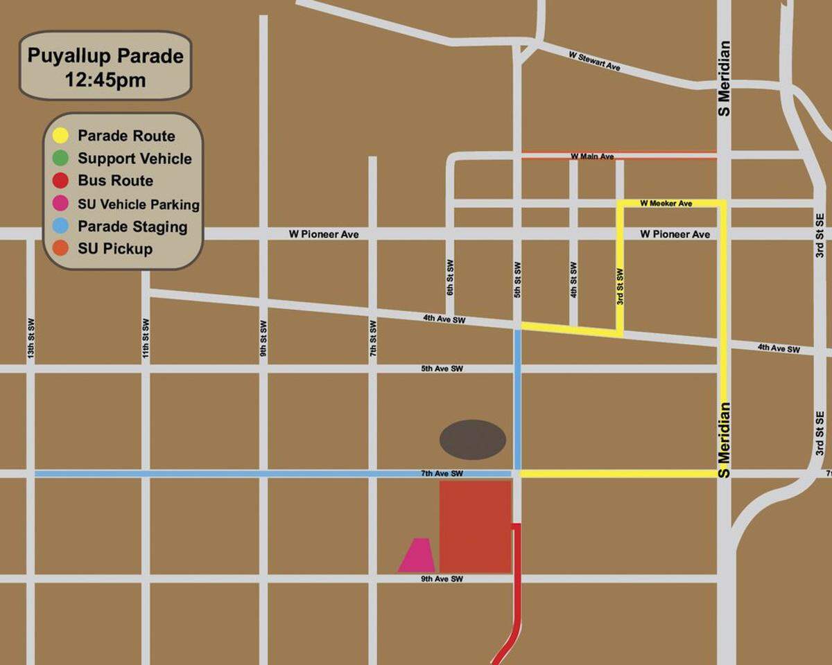 Puyallup Daffodil Parade route 2025